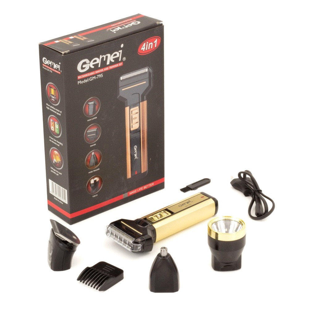 

Бритва Gemei GM-795 Trimmer, 4 в 1