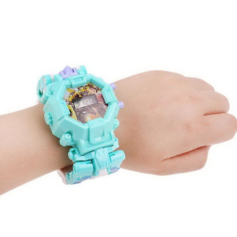 фото Часы-игрушка трансформер robot watch, цвет в ассортименте, фиолетовый