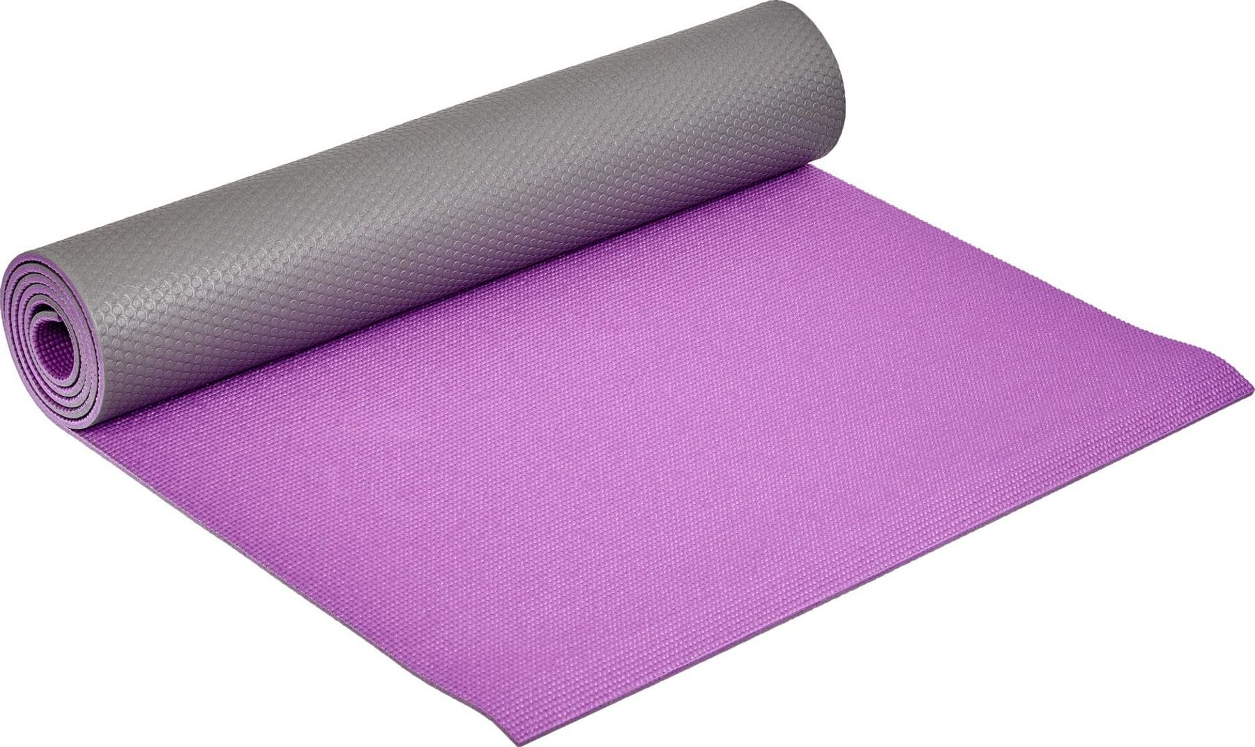 фото Коврик для йоги и фитнеса bradex sf 0692, 190*61*0,6 см, двухслойный фиолетовый