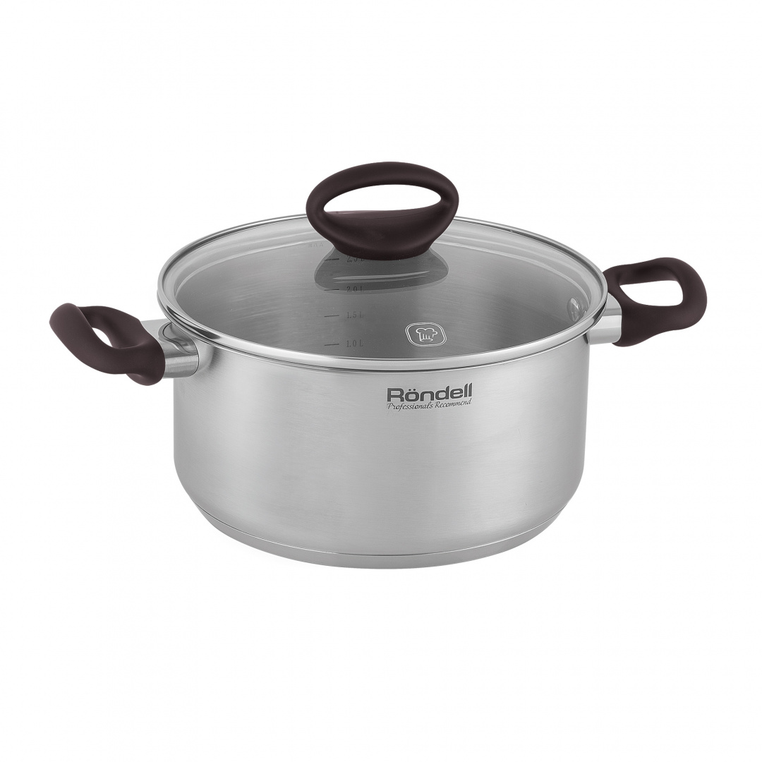 фото 1594 набор 6 предм: ковш с/кр 16 см (1,4 л), кастрюли с/кр 20 см (2,8 л), 24 см (4,8 л) tierno ronde