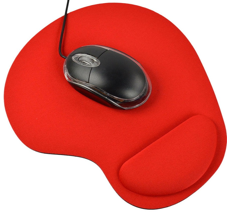 Силиконовый коврик для мыши с поддержкой запястья, красный от MELEON