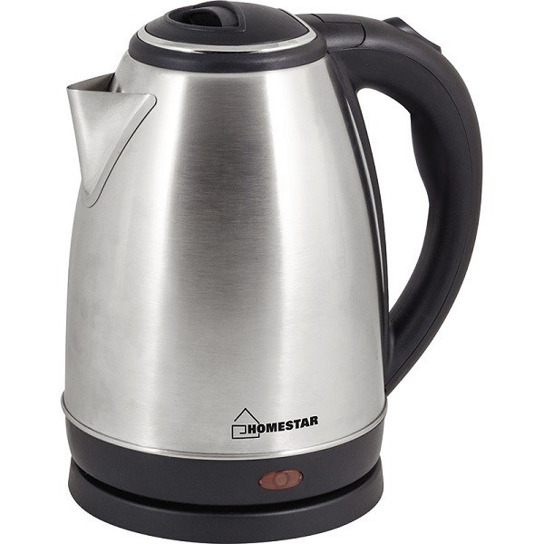 

Чайник электрический HOMESTAR HS-1010 из нержавеющей стали,1.8л, стальной,1500Вт
