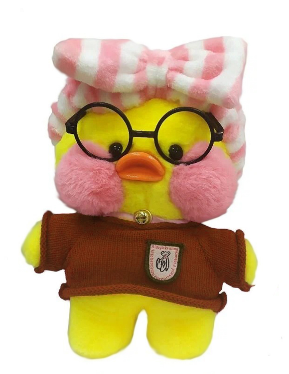

Мягкая игрушка - уточка Lalafanfan Duck, желтая