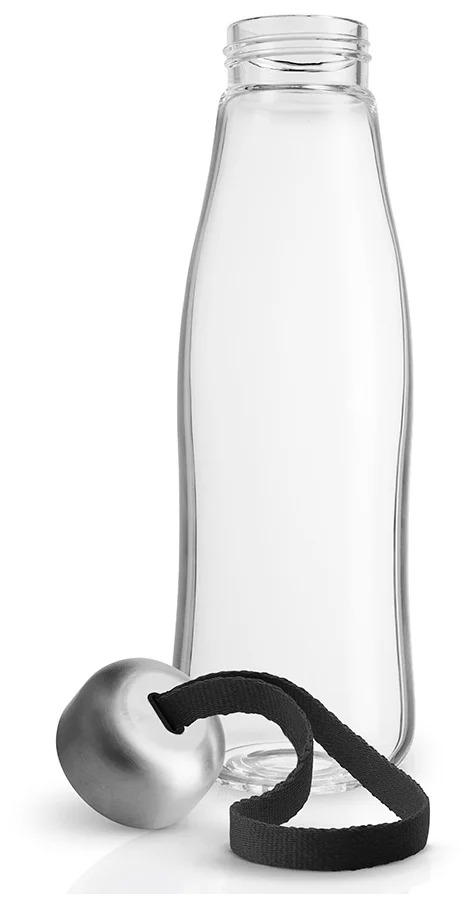 Бутылка для воды Eva Solo со шнурком 500 мл стекло black от MELEON