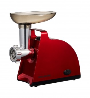 

Мясорубка электрическая WILLMARK WMG-2000R (2000Вт, реверс,насадка д/кеббе,сос. 2 реш., красная, 2 г