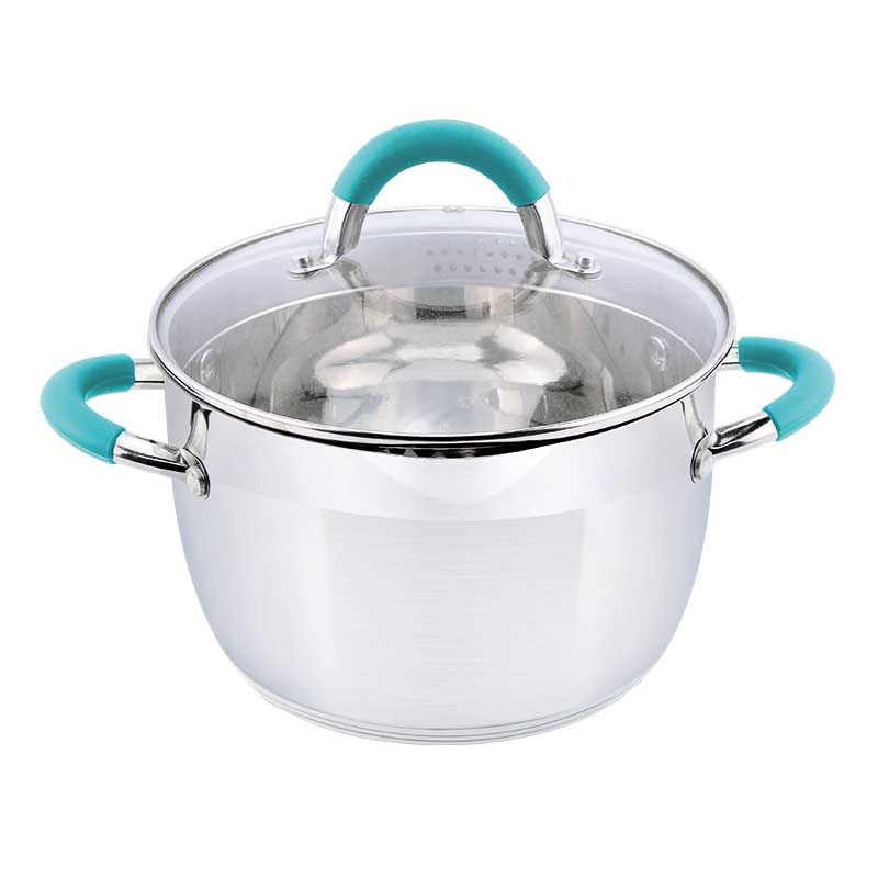 

Кастрюля Mallony BRAVO, объем 2,9 л, из нерж. стали с крышкой, размер 18*11,5 см