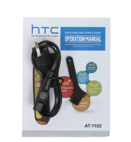 AT-1102 Машинка для стрижки волос НТС серебристый