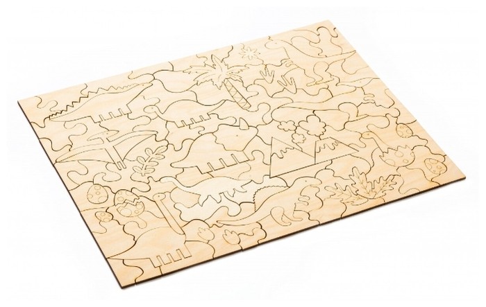 Развивающая деревянная мозаика-раскраска «ДИНОЗАВРЫ» от MELEON