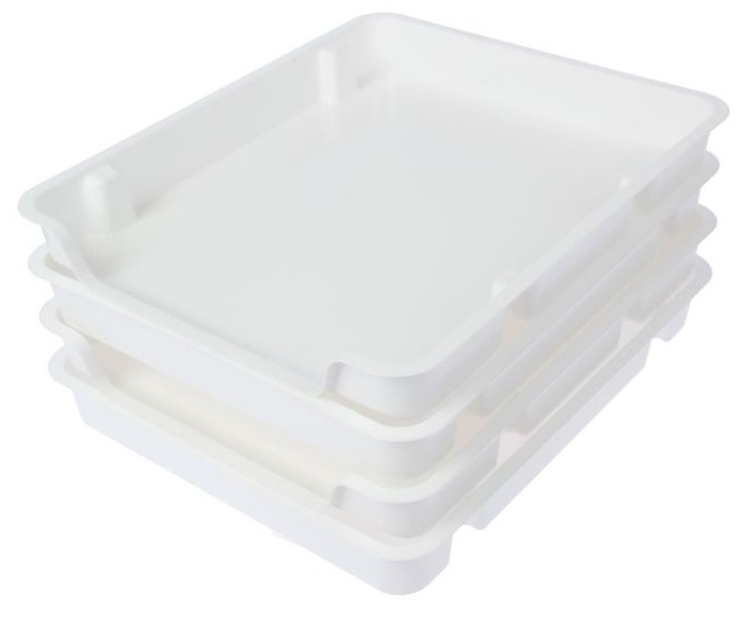 фото Альтернатива набор лотков для заморозки продуктов (м6183), 4 шт., 29x34.7 см, белый