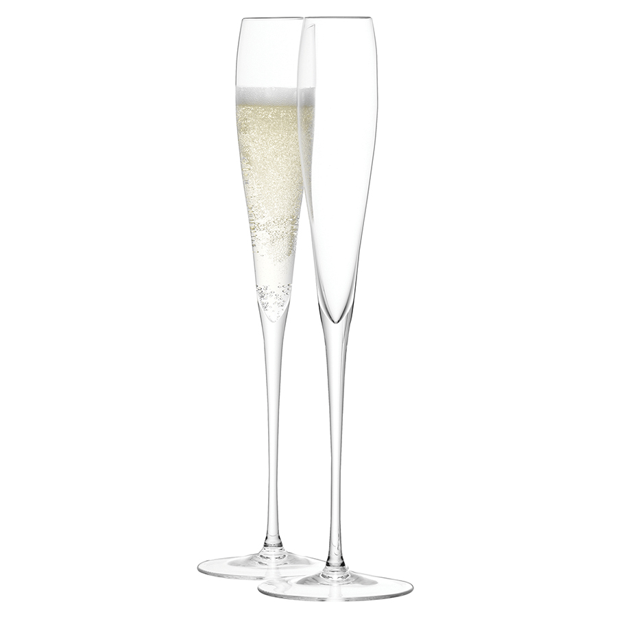 фото Lsa набор бокалов wine grand champagne flute 2 шт. 100 мл бесцветный