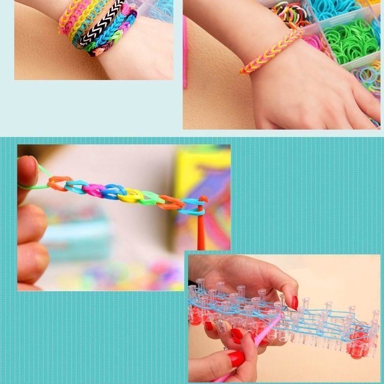 Радужки (Rainbow Loom) - набор для вязания из резинок от MELEON