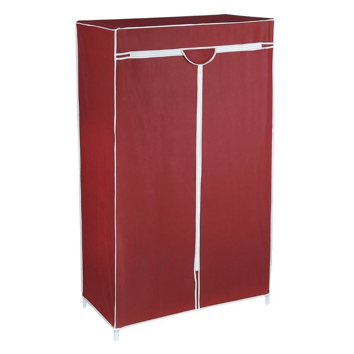 Шкаф для одежды 90х45х145 см, бордовый