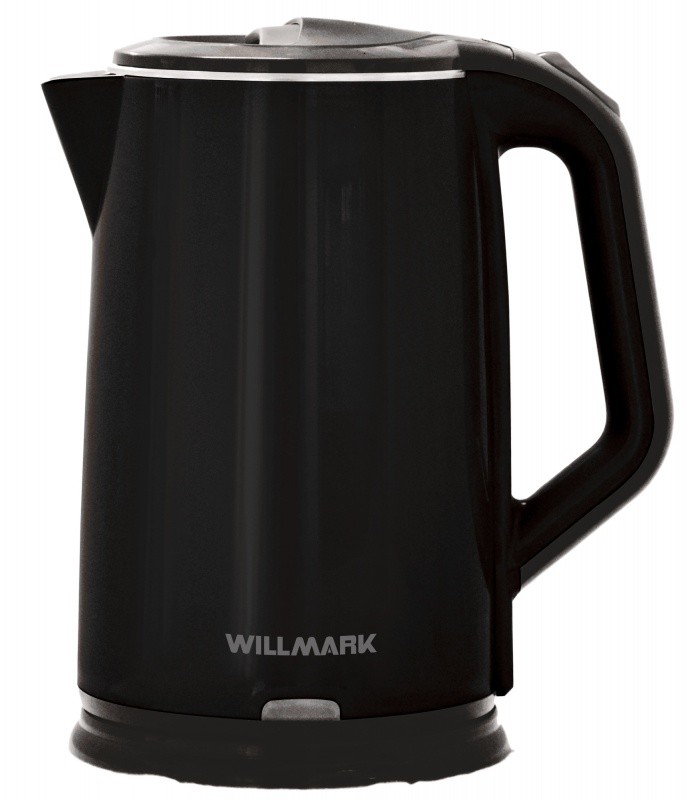 

Чайник электрический WILLMARK WEK-2012PS (2.0л, двойные стенки, эффект термоса, пов. на 360 град., 2000Вт)Черный