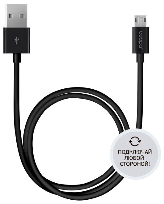 

Кабель Deppa USB - microUSB 2 м