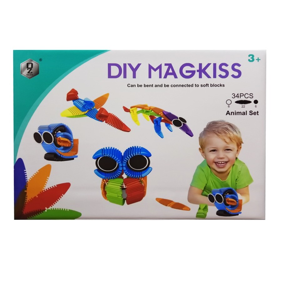 Гибкий магнитный конструктор Diy Magkiss от MELEON