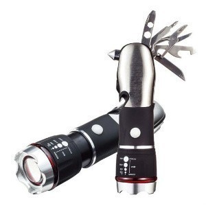 Купить Тактический фонарь с набором инструментов, от аккумулятора
