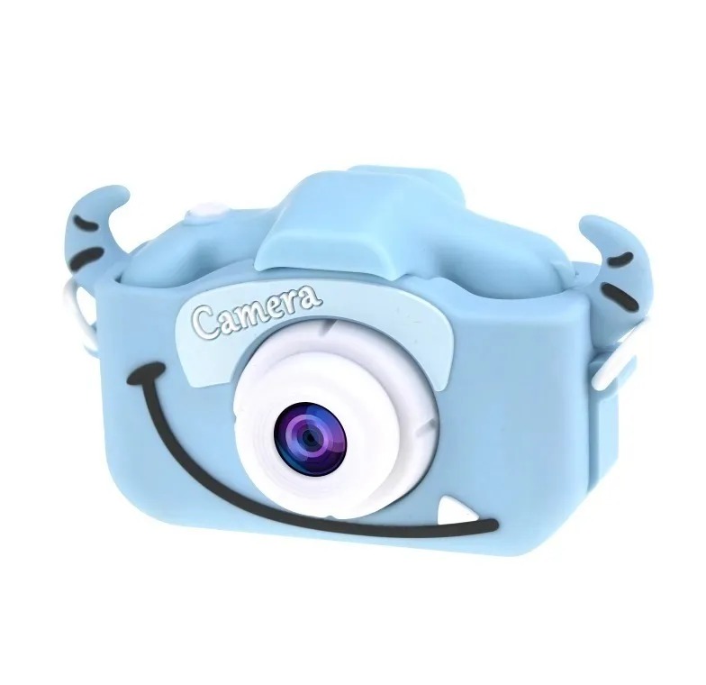 Детский фотоаппарат - Childrens Fun Camera с рогами, голубой от MELEON