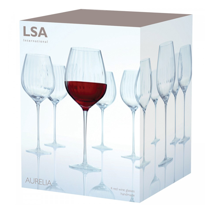 фото Lsa набор бокалов aurelia red wine glass au09 4 шт. 660 мл бесцветный