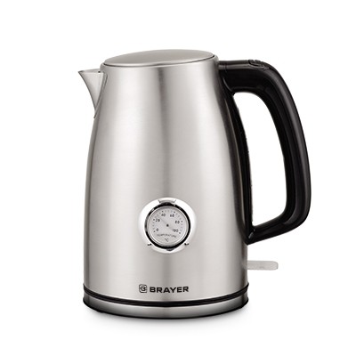

Чайник электрический Brayer BR1022, 2200 Вт, 1,7 л, STRIX, стальной