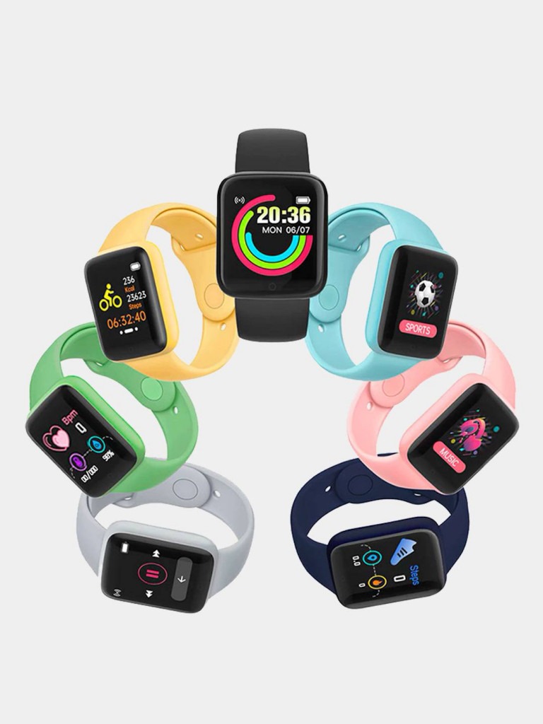 Умные часы Macaron Color Smart Watch, белые