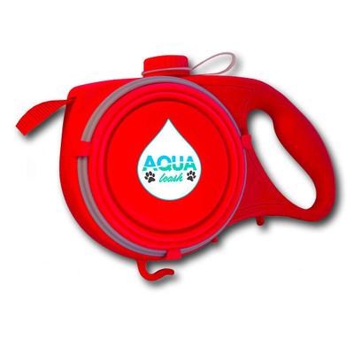 Купить Поводок рулетка с поильником Aqua Leash, цвет микс