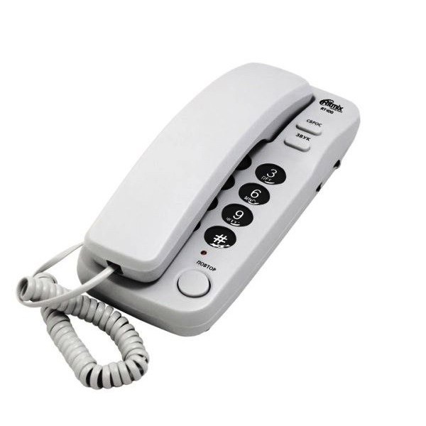 

Телефон проводной RITMIX RT-100 grey, без дисплея