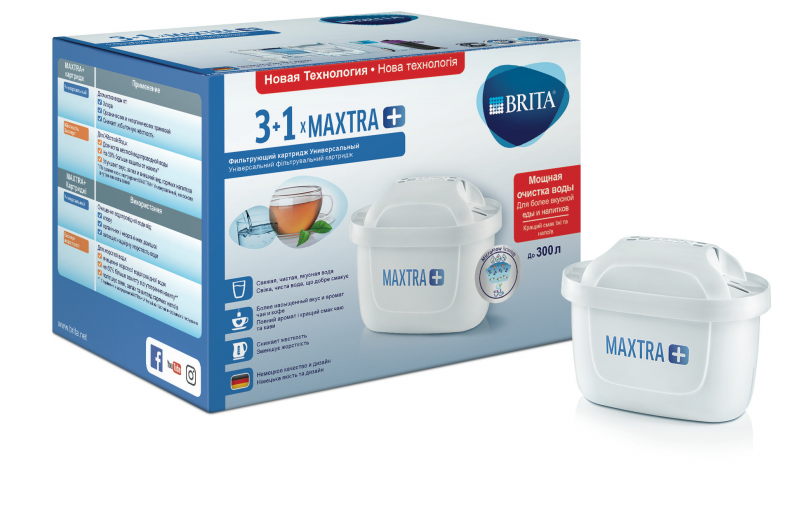 Кассета BRITA MAXTRA+ Универсальный упаковка 3+1
