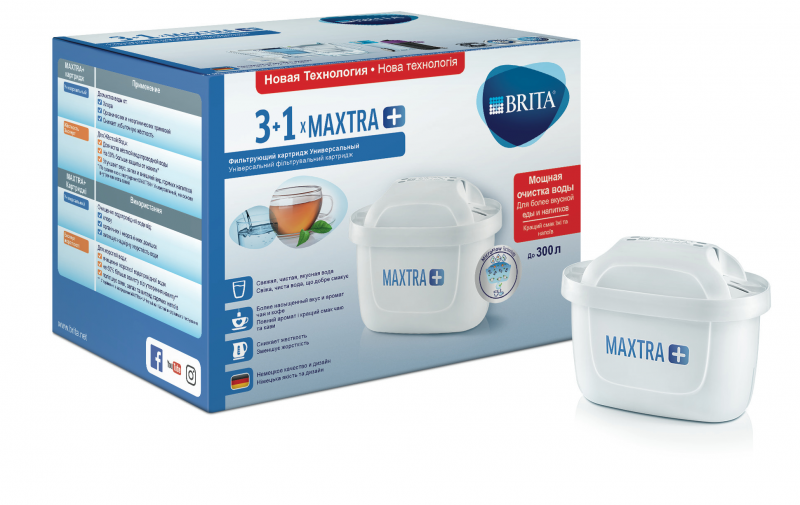 

Кассета BRITA MAXTRA+ Универсальный упаковка 3+1