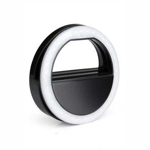 фото Кольцо для селфи selfie ring light на батарейке, черный