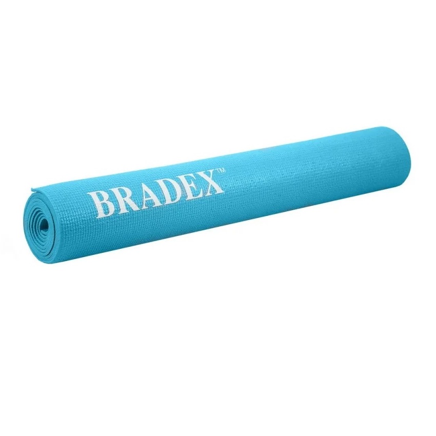 фото Коврик для йоги и фитнеса bradex sf 0679, 183*61*0,3 см, бирюзовый