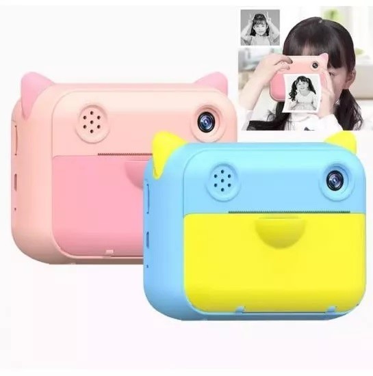 Детская камера с мгновенной печатью снимков Children's Print Camera, розовый от MELEON