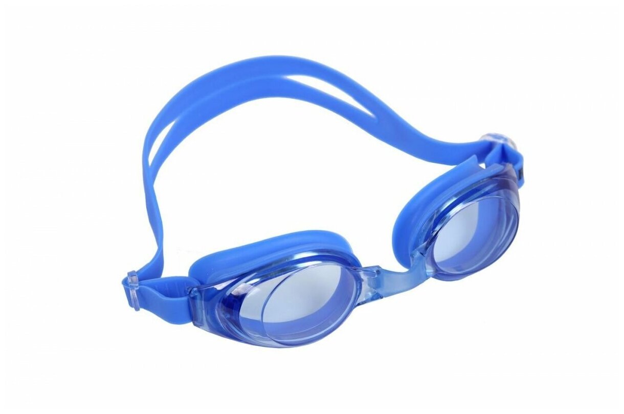 фото Очки для плавания bradex регуляр, синие, цвет линзы - синий