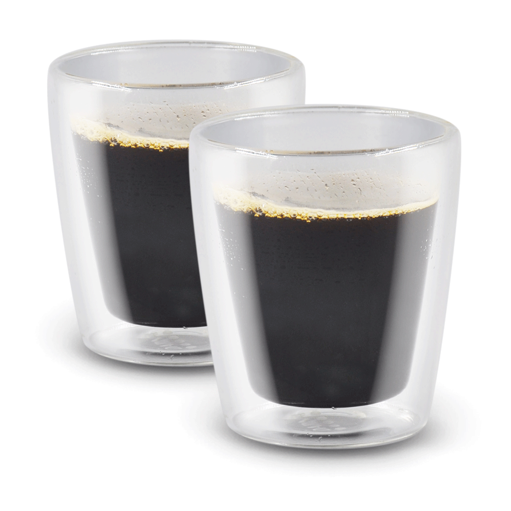 фото Набор bellavita из двух стеклянных чашек с двойными стенками (200 мл)