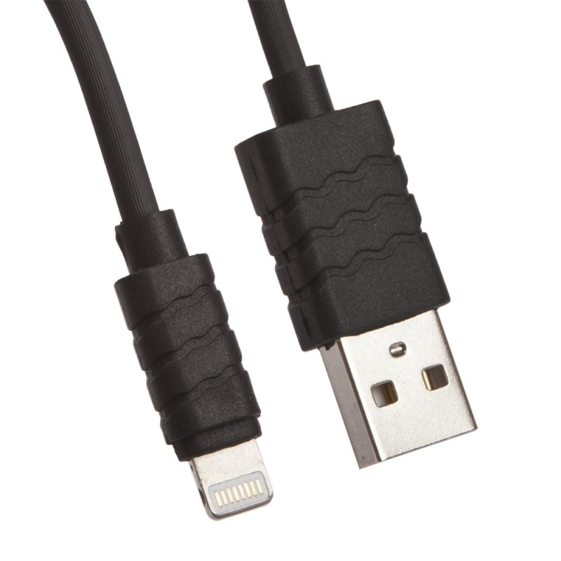

USB кабель «LP» для Apple iPhone/iPad Lightning 8-pin (черный/европакет)