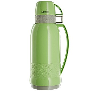 

Термос со стеклянной колбой ALPENKOK AK-18001S/1 зеленый с серым 1,8л (12)