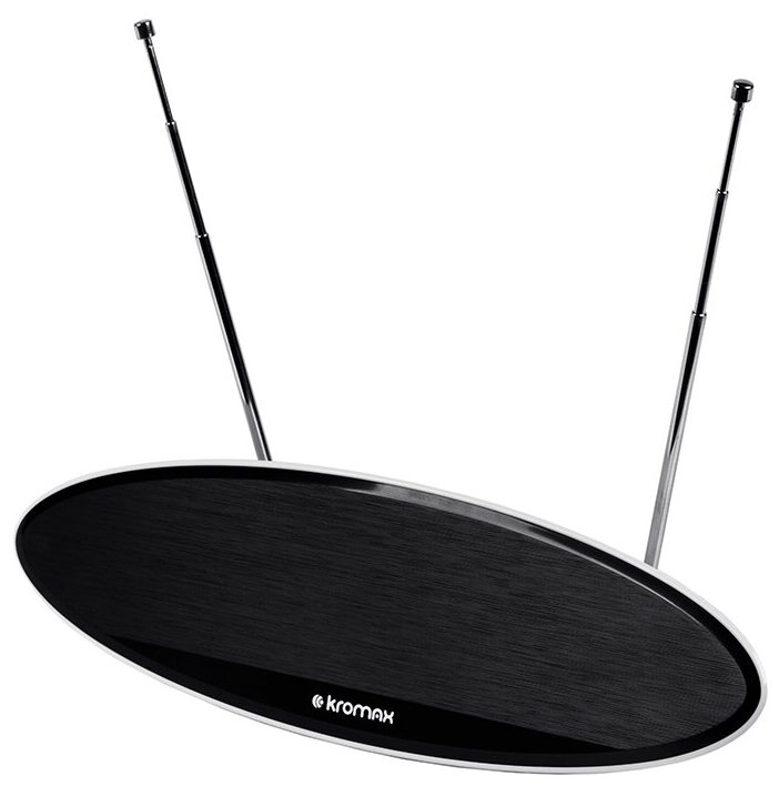 

Антенна комнатная KROMAX TV FLAT-04 активная, диапазон DVB-T2, VHF: 87,5-230 МГц
