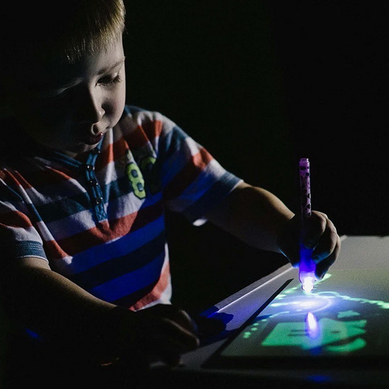 Волшебный планшет для рисования светом Magic Light, А4 (21х30 см) от MELEON