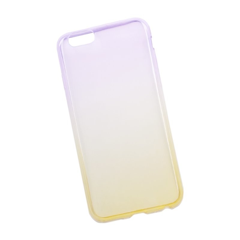 

Силиконовая крышка «LP» для iPhone 6/6s (градиент фиолетовый/желтый) коробка