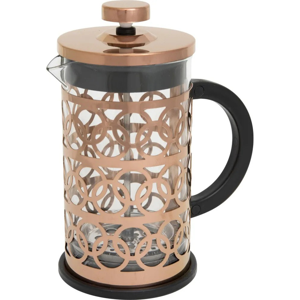 

Mallony Чайник/кофейник (кофе-пресс), BRONZO, объем: 600 мл, из боросил стекла,корпус из нерж стали (медный) 950154