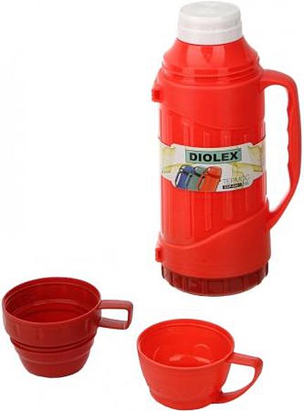 

Термос Diolex DXP-600-R, пластиковый со стеклянной колбой, 600 мл, красный