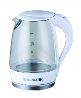 

Чайник электрический WILLMARK WEK-1708G (1.7л, 2200В) Белый