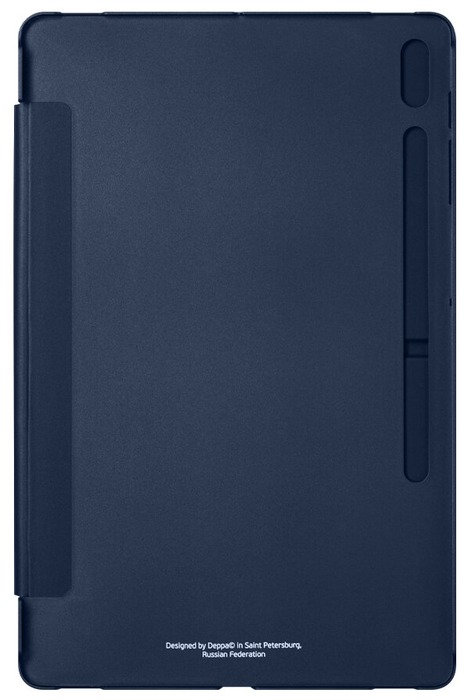 фото Чехол книжка / подставка для samsung galaxy tab s7 fe / galaxy tab s7+, синий, deppa