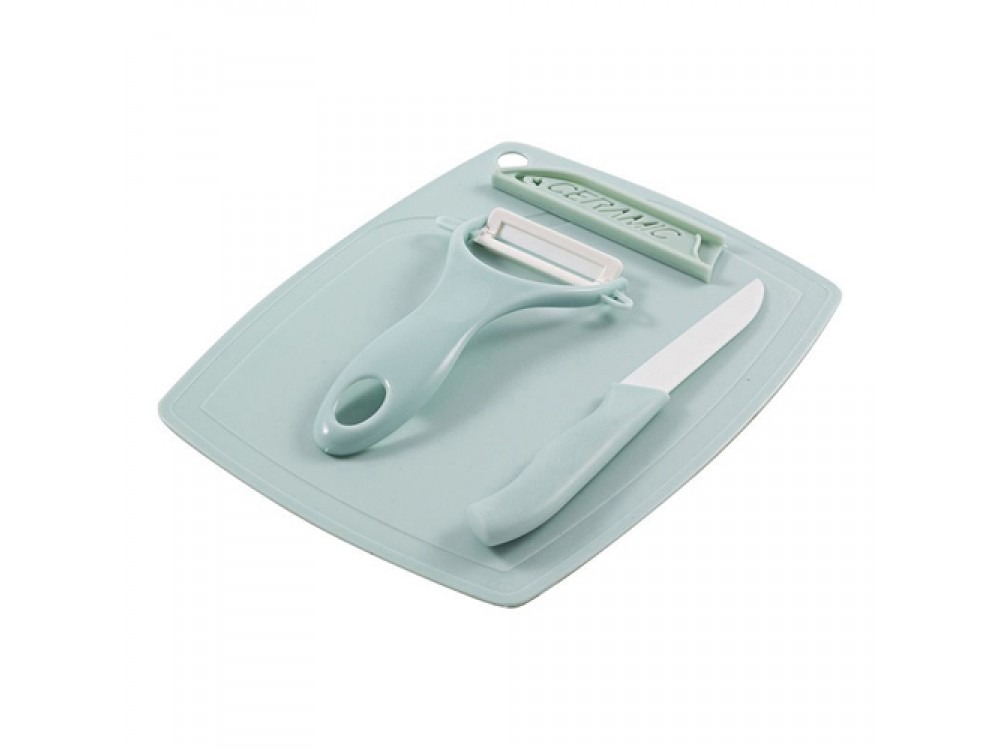 

Mallony Набор кухонный CERAMIC (3 предмета): нож, овощечистка, разделочная доска 008661