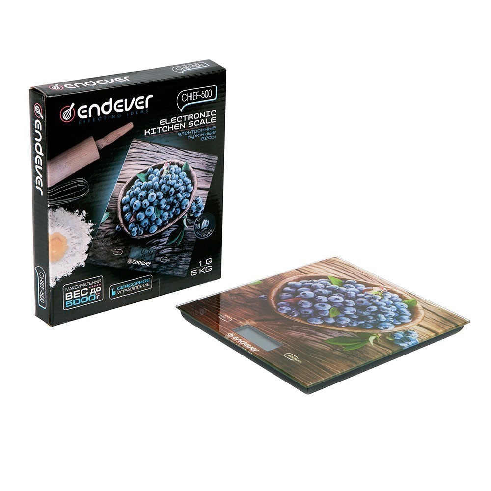 

Весы кухонные Endever Chief-500, ЖК дисплей
