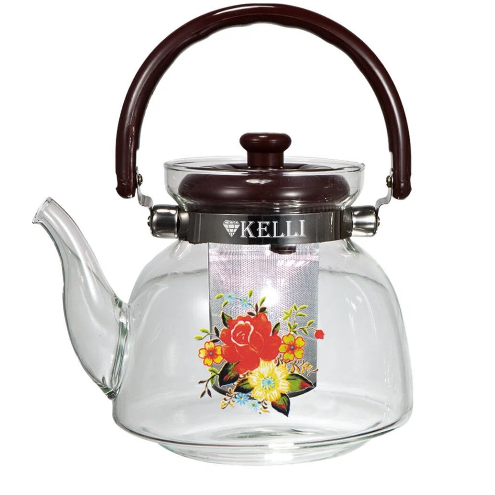 Заварочный чайник Kelli KL-3005 стекло 0,6л