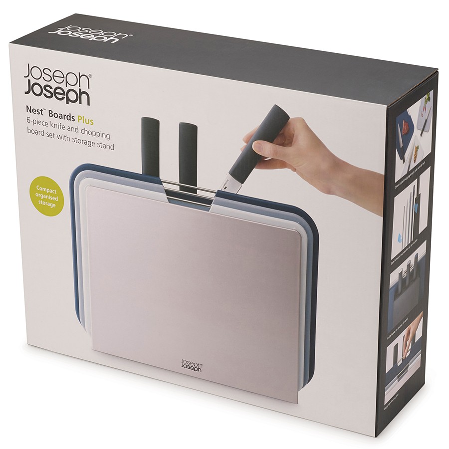 фото Набор разделочных досок с ножами nest plus silver