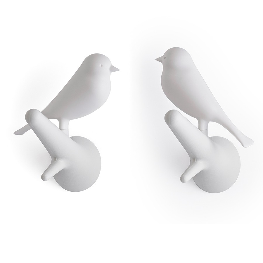 

Вешалки настенные Sparrow, 2 шт., белые