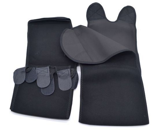 

Регулируемый пояс для похудения Adjustable One Piece Waist Band JN-79, чёрный