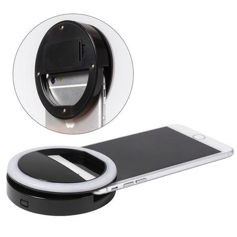 фото Кольцо для селфи selfie ring light на батарейке, черный