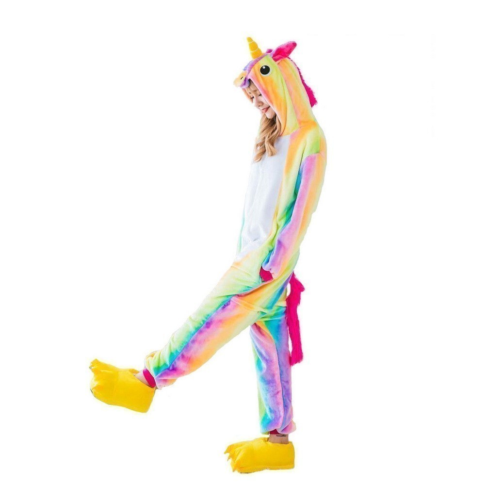 Пижама кигуруми Радужный единорог, детский, 85-102 см